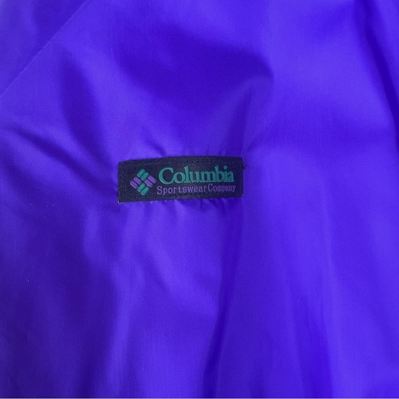 Columbia Men's Reversible All Weather Jacket Purple & Teal Size Large - Picture 12 of 14